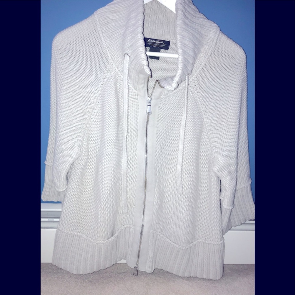 Eddie Bauer cotton sweater jacket